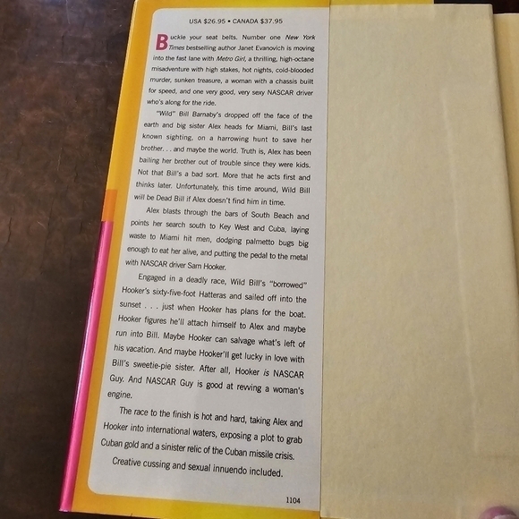 Metro Girl (Alex Barnaby Series #1) By Janet Evanovich, Signed First Edition - Picture 7 of 10